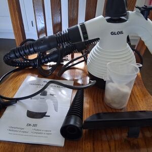 GLOIL Handheld Steam Cleaner in White and Black